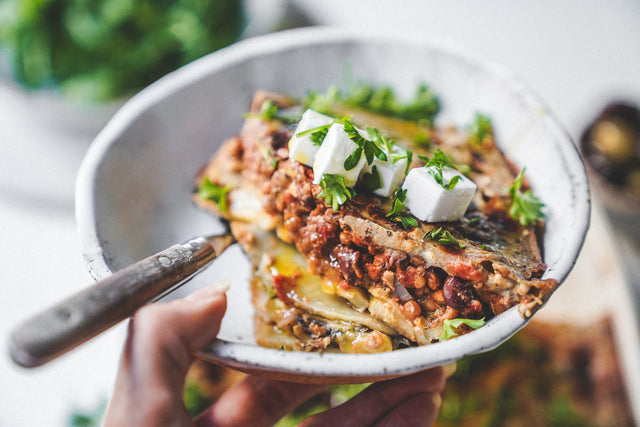 Pflanzliches griechisches Moussaka Pflanzliches griechisches Moussaka